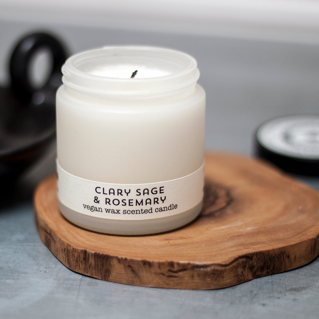 Clary Sage & Rosemary travel candle