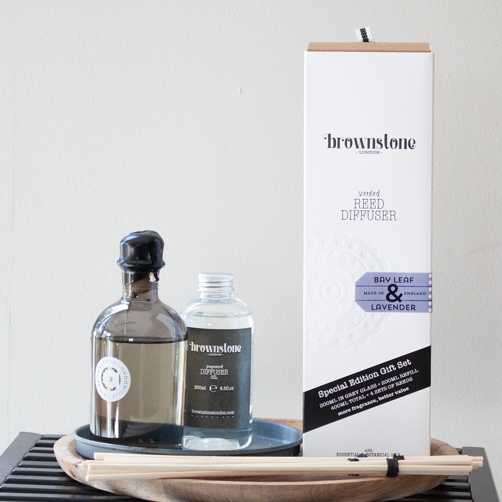new! - Bay Leaf & Lavender Diffuser Gift Set 400ml
