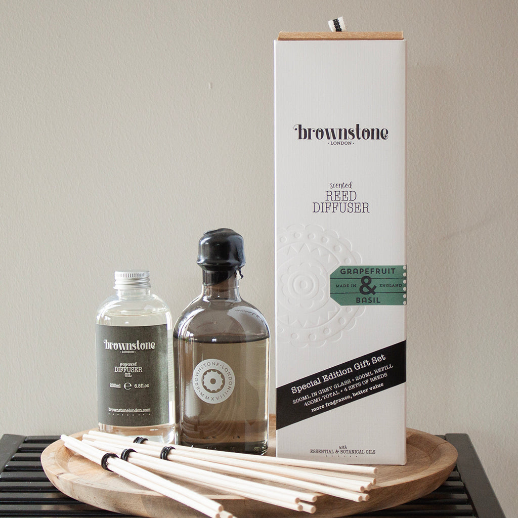 New! - Grapefruit & Basil Diffuser Gift Set 400ml