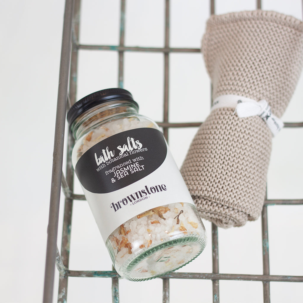 Jasmine & Sea Salt bath salts