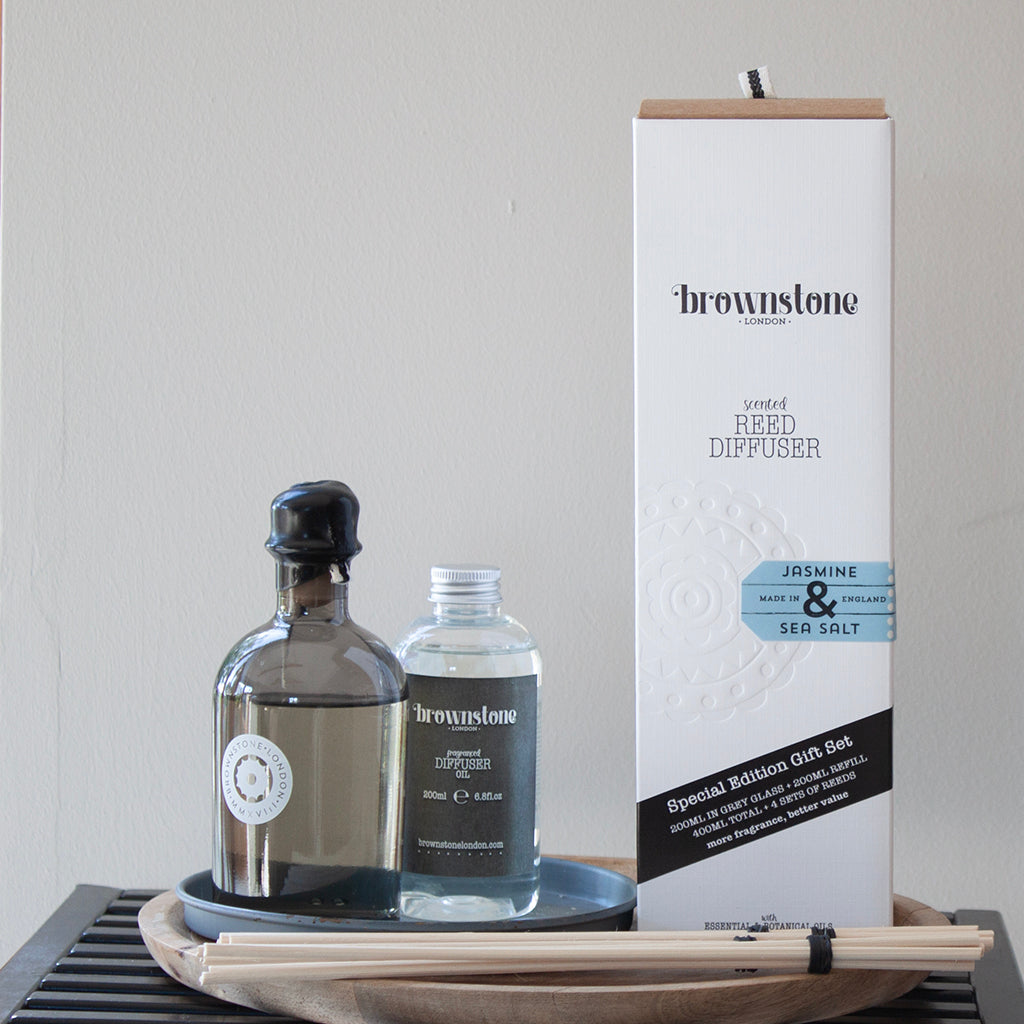 new! - Jasmine & Sea Salt Diffuser Gift Set 400ml