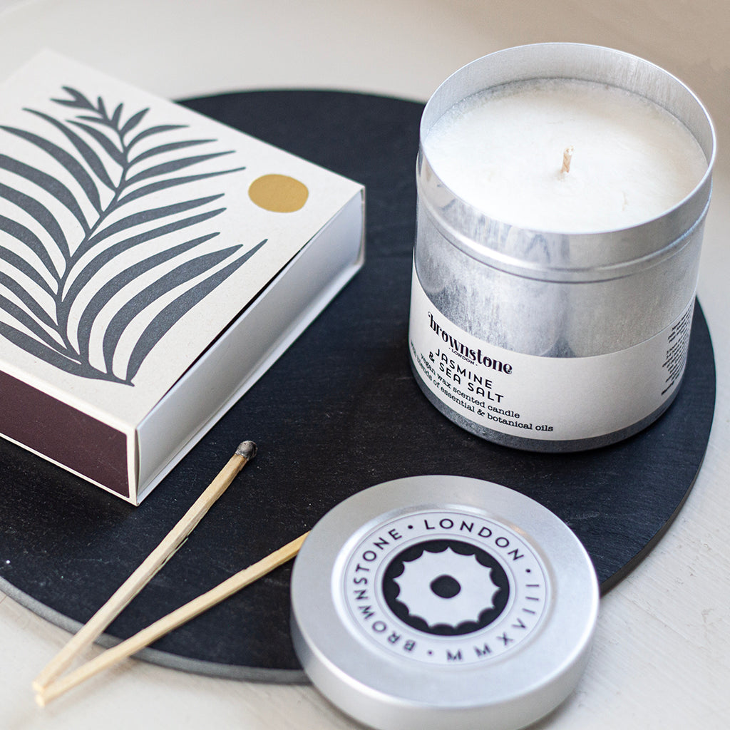 Jasmine & Sea Salt Tin Candle