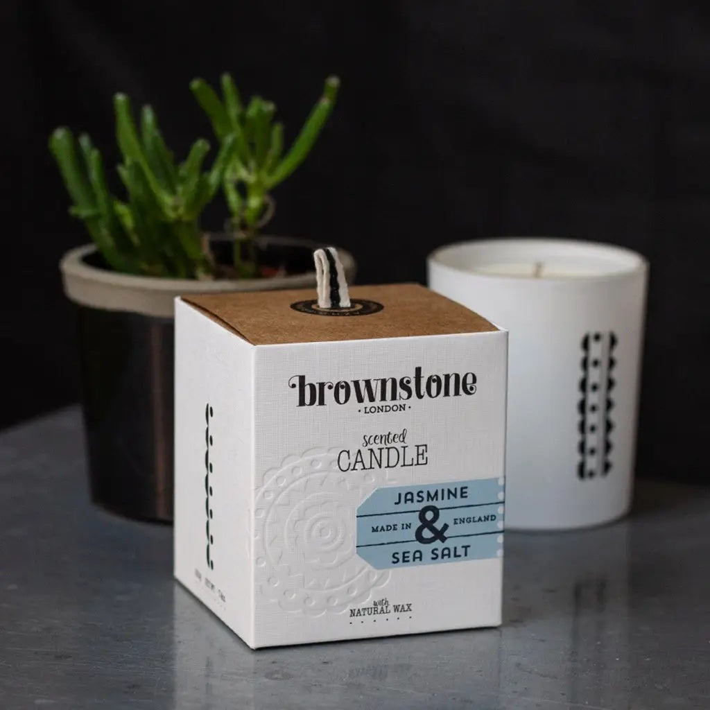 Sale: Jasmine & Sea Salt Candle - discontinued glass & box