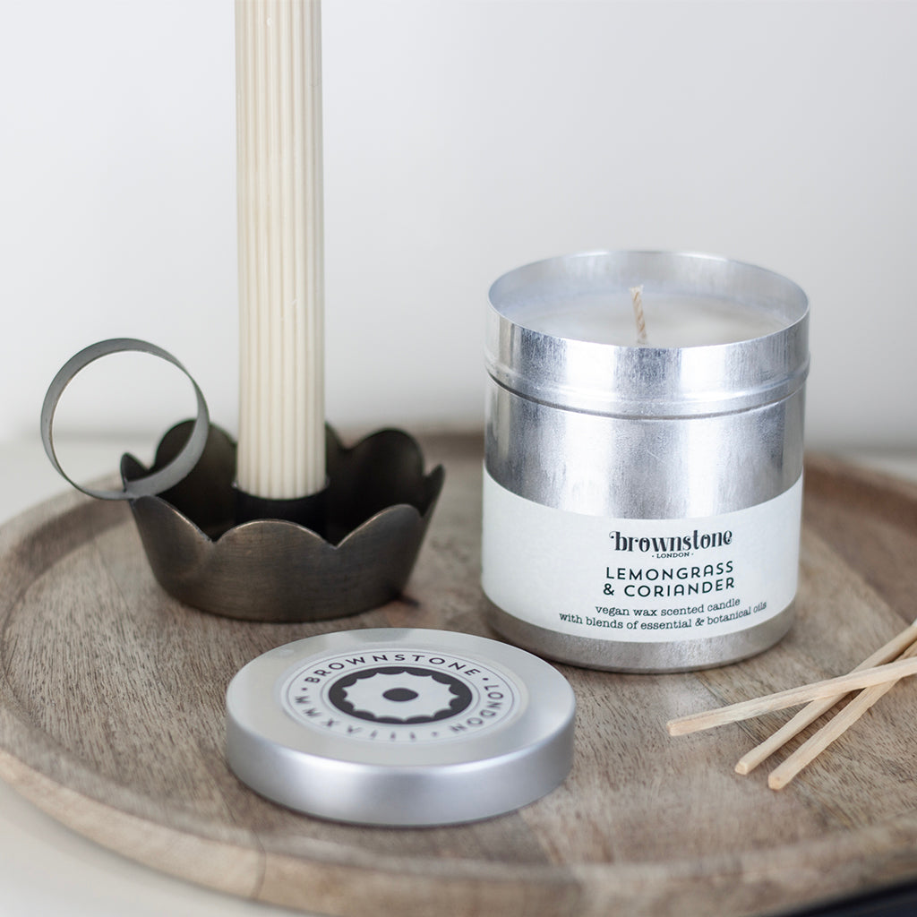 Lemongrass & Coriander Tin Candle