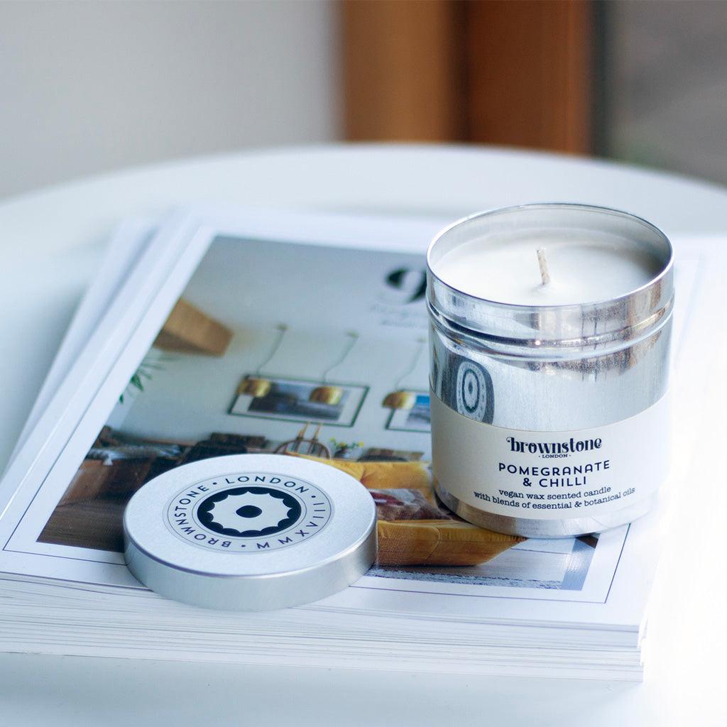 Pomegranate &amp; Chilli Tin Candle | RRP £20