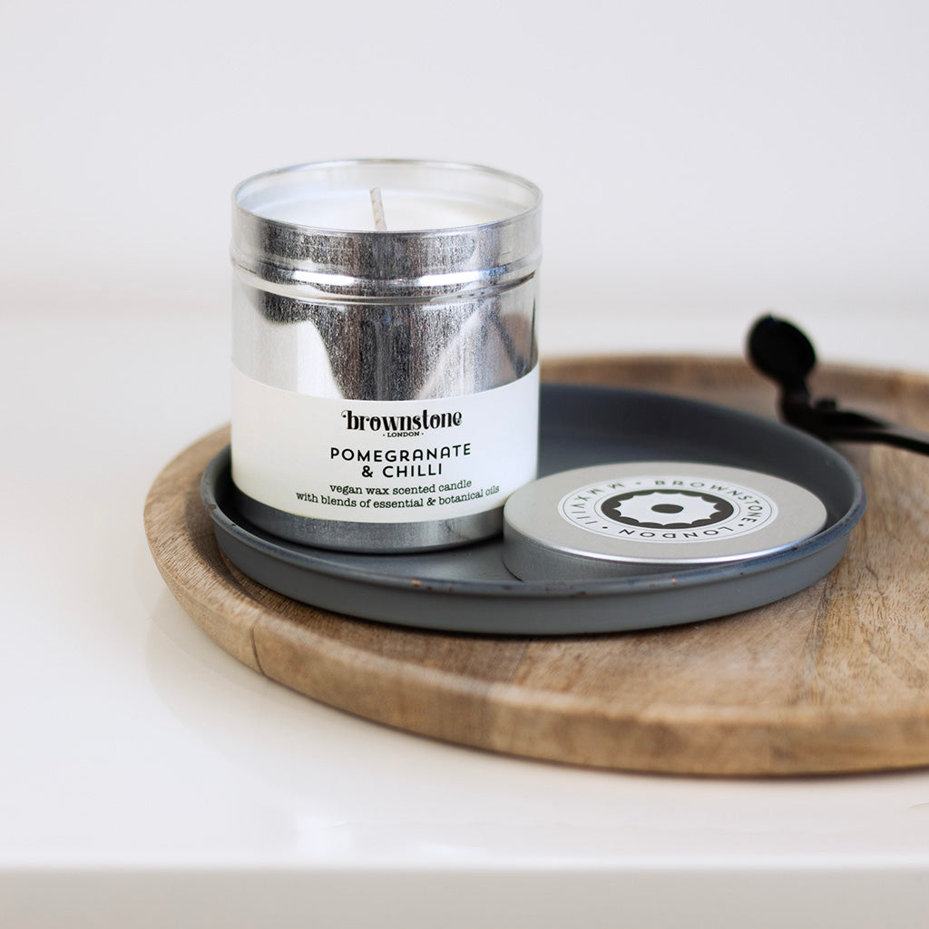 Pomegranate &amp; Chilli Tin Candle