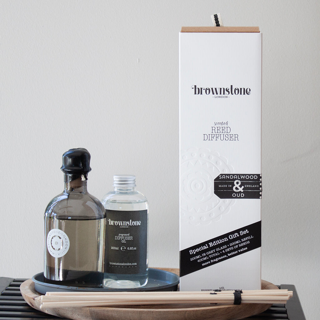New! - Sandalwood & Oud Diffuser Gift Set 400ml