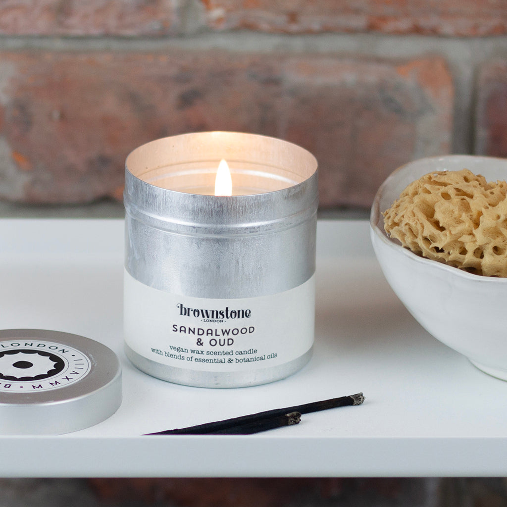 Sandalwood & Oud Tin Candle