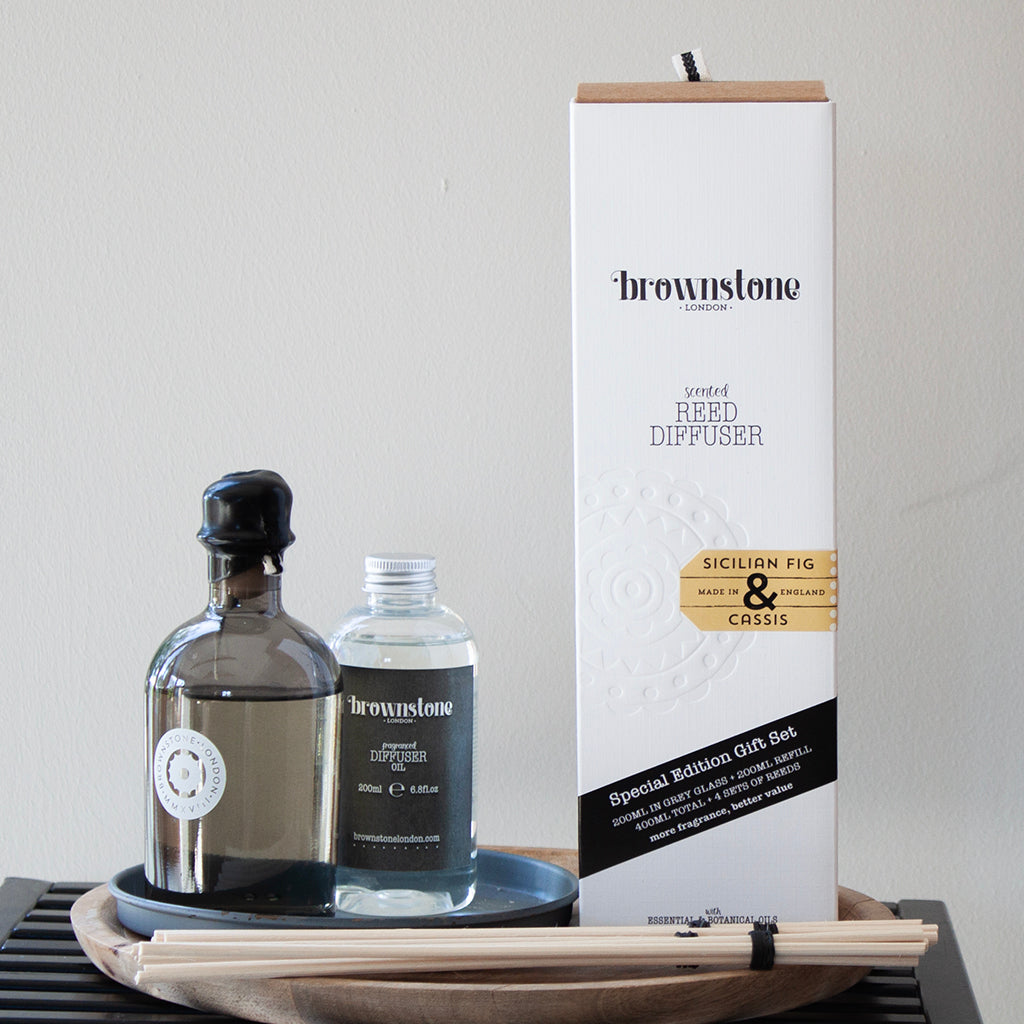 new! - Sicilian Fig & Cassis Diffuser Gift Set 400ml