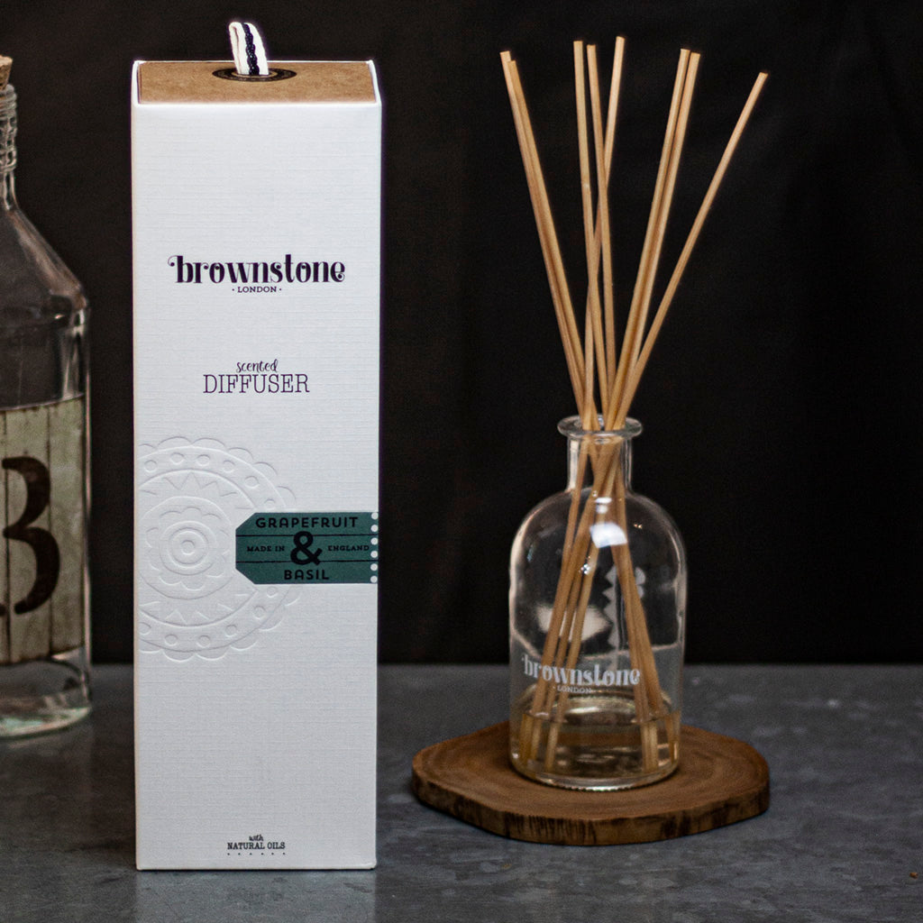 Grapefruit & Basil Diffuser - 200ml - Brownstone London