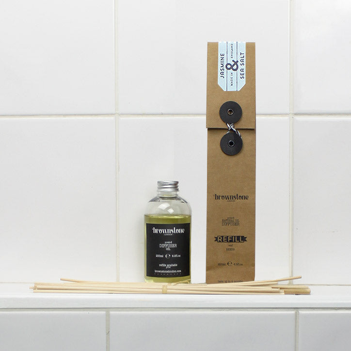Sea Mine Diffuser Jasmine & Sea Salt Diffuser Refill - 200ml - Brownstone London