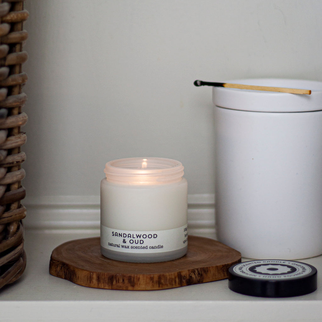 Sandalwood & Oud travel candle