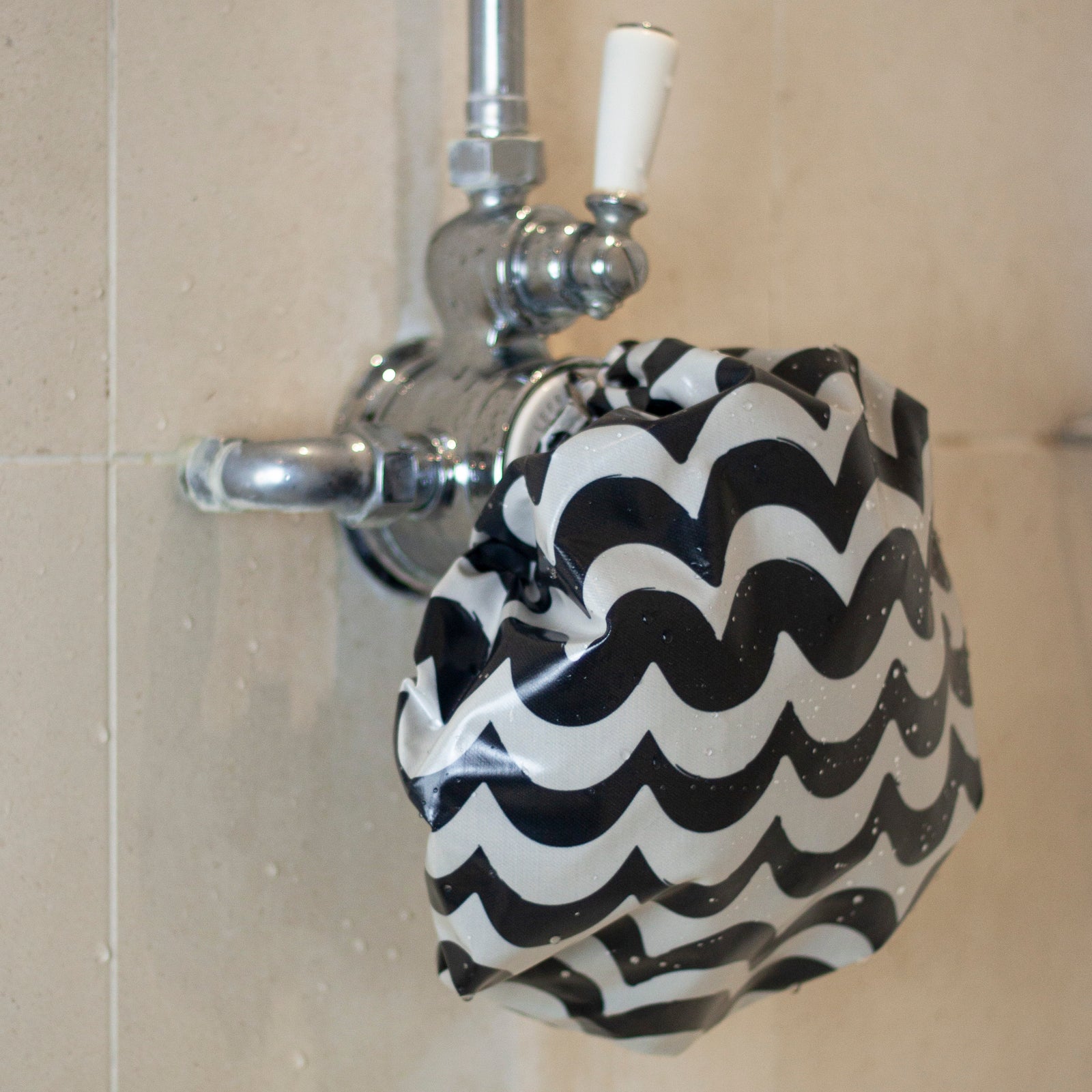 Wave Shower Cap