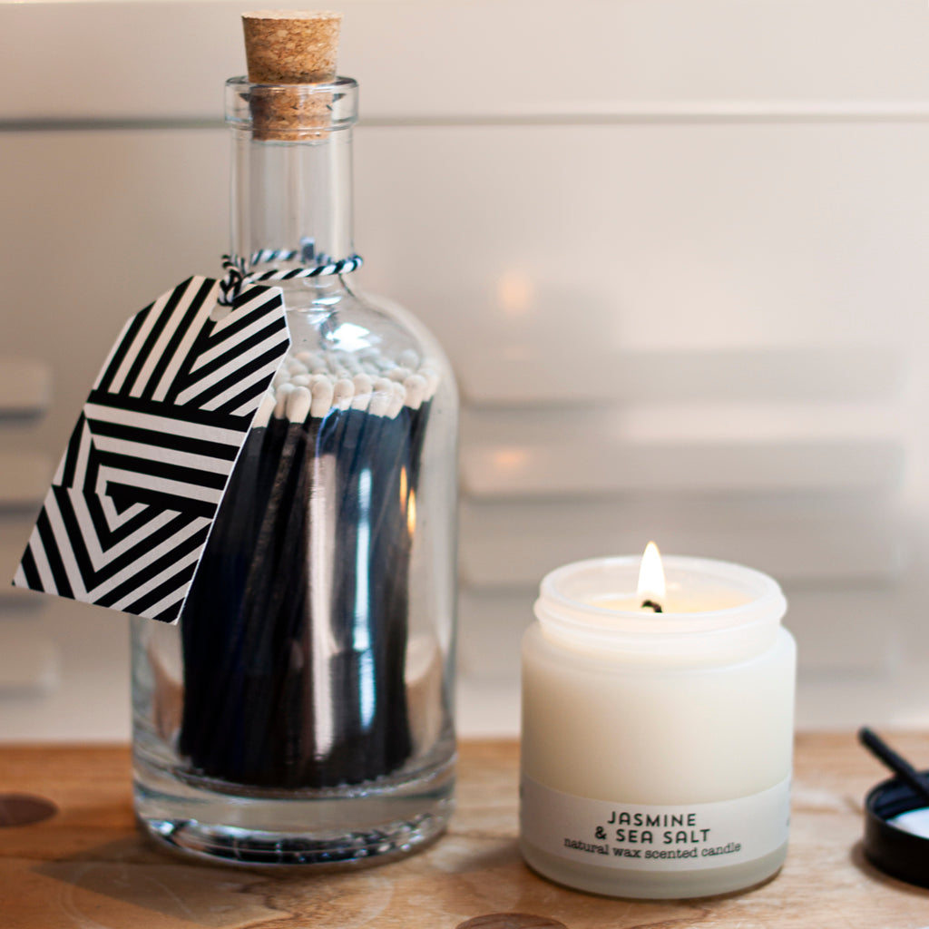 Jar of Matches - Archivist Geo Stripes