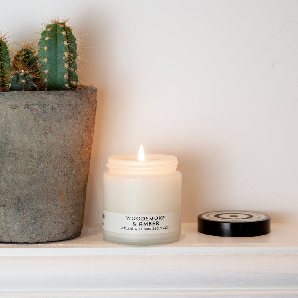 Woodsmoke & Amber travel candle